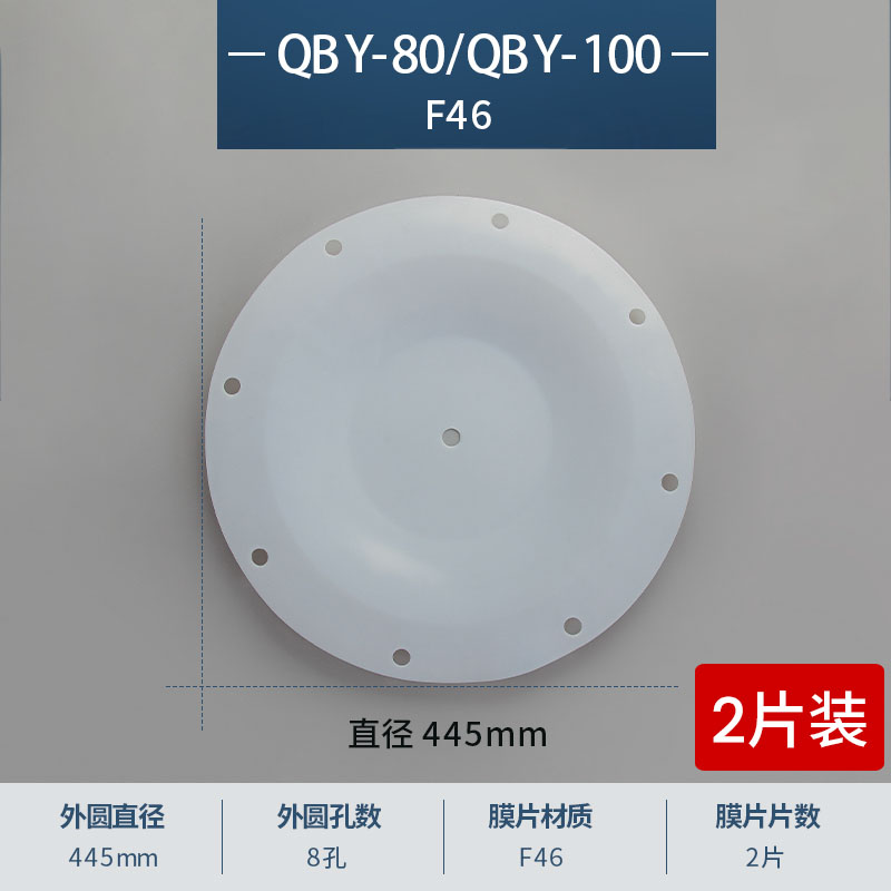 450mm 8孔進(jìn)口特氟龍F(tuán)46膜片