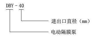 DBY-20氟塑料電動隔膜泵-型號